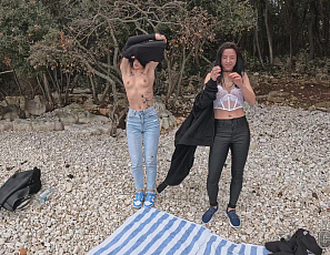 050125_naked_beach_picnic_dora_and_gabriela_lati_nude_outdoors_on_a_rainy_day