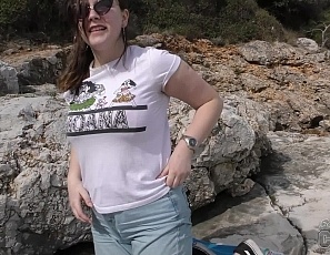 070519_vanessa_klein_masturbating_on_a_rocky_beach_while_on_vacation_in_croatia