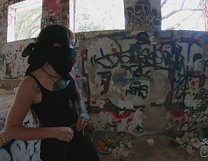 070622_cheri_and_brille_making_art_painting_graffiti_while_nude_and_laying_topless_at_a_beach