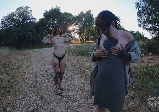 091622_hot_ginger_model_brille_masturbating_on_an_old_spanish_fort_with_her_friends_in_the_background