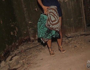 101916_pretty_virgin_model_double_dildo_penetration_in_public_abandoned_building_and_peeing