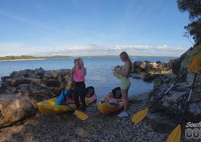 112923_nude_island_beach_with_mira_and_kristina_hiking_kayaking_and_picnic_outdoors_in_a_forest